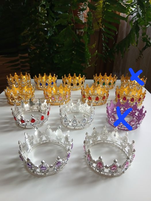 Корона на голову, на торт