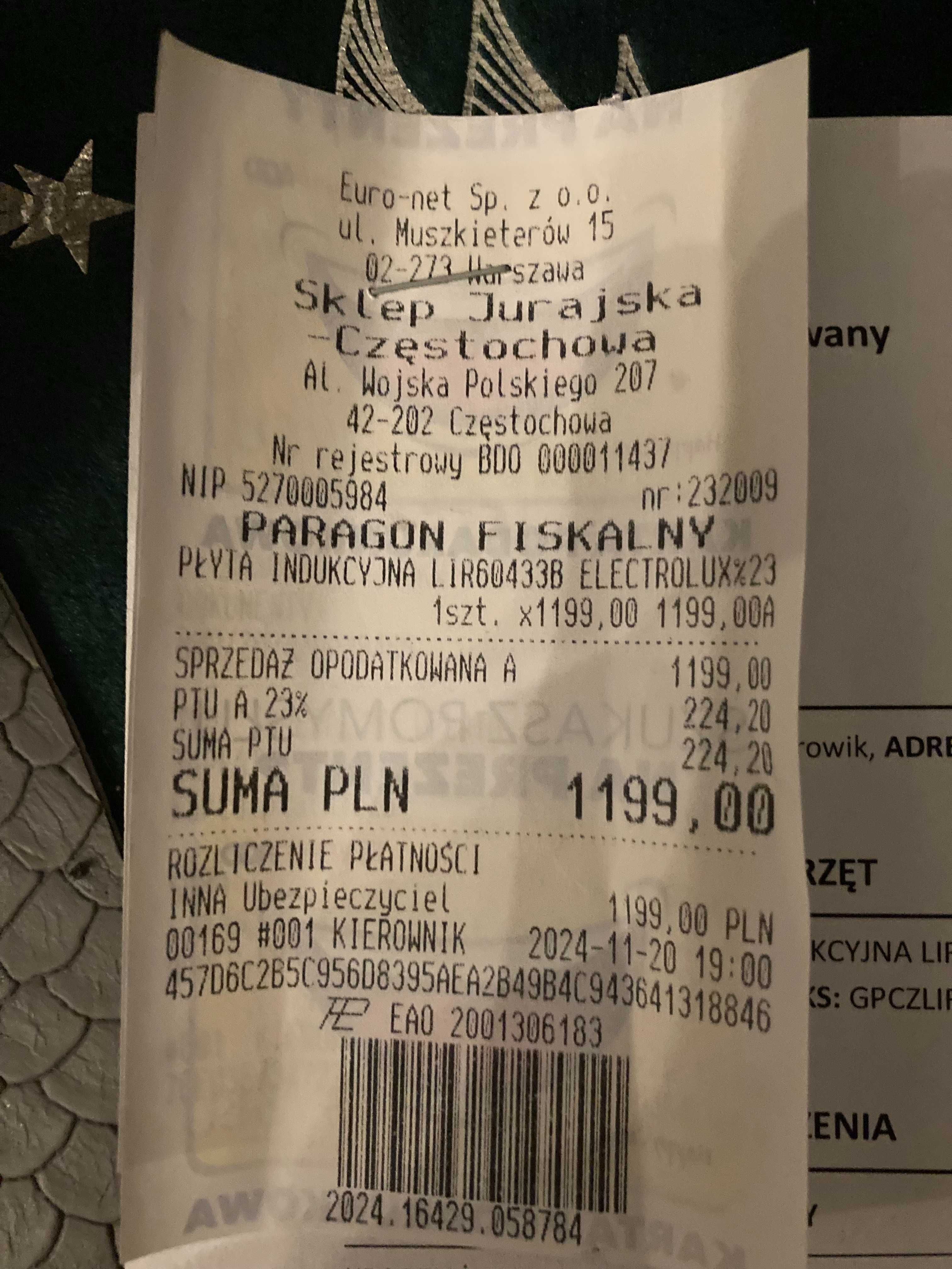 Płyta indukcyjna Electrolux Slim-fit LIR60433B 59cm