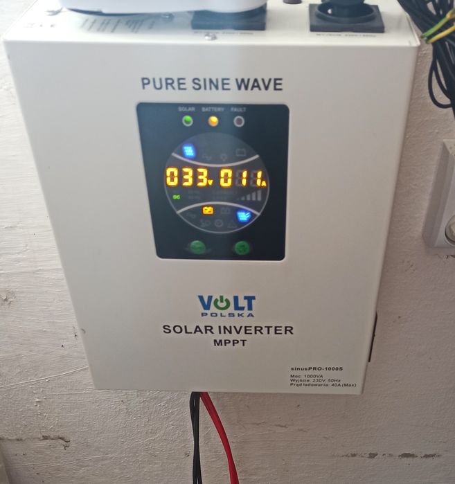 Volt inwerter solarny 12V 230V UPS mppt 40A + akumulator Continental