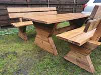 Meble ogrodowe stół i dwie ławki