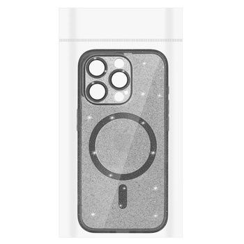 Magsafe Case Glitter do Iphone 15 Pro Max czarny clear