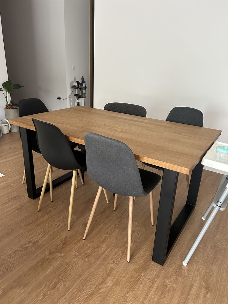 Mesa jantar carvalho extensivel