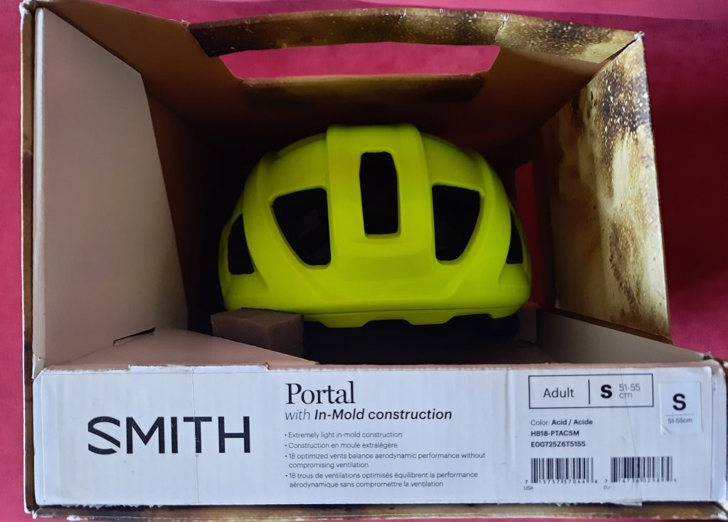 Kask rowerowy SMITH Portal (limonkowy)