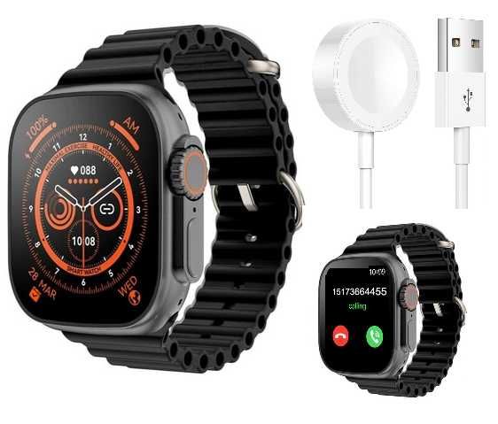 Zegarek Smartwatch sms Rozmowy Ultra 8+ powiadomienia FB Messenger