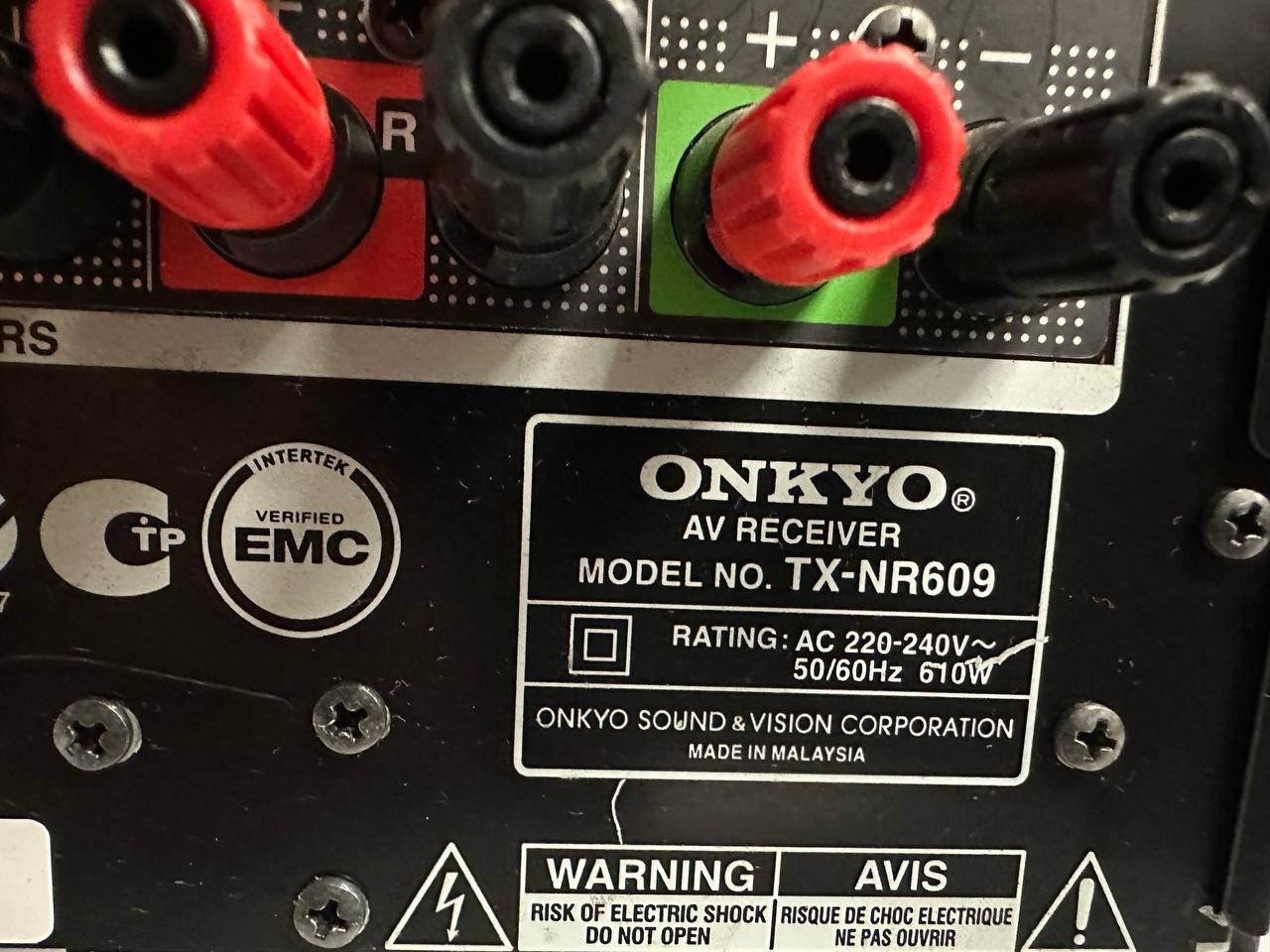 7.2 Аmplituner ONKYO TX-NR609, *7x160 Вт, HDMI, USB,LAN,