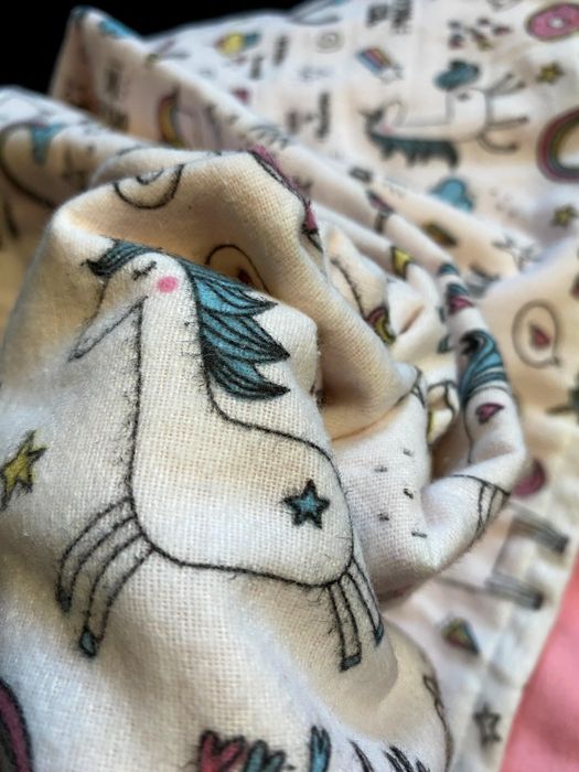 Постільна білизна тепла фланель, рожева (160*80*15