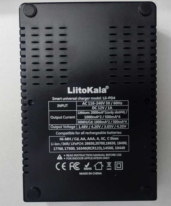 Ładowarka wielofunkcyjna Liitokala Lii-PD4 do akumulatorów 18650/AAA