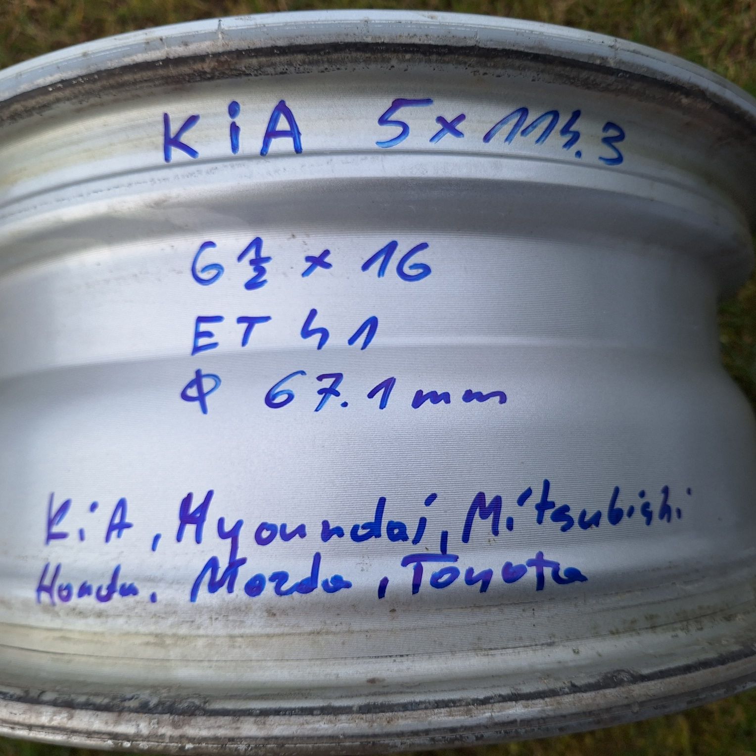 Felgi 16 Kia, Hyundai Honda Mitsubishi Mazda Toyota 5×114,3