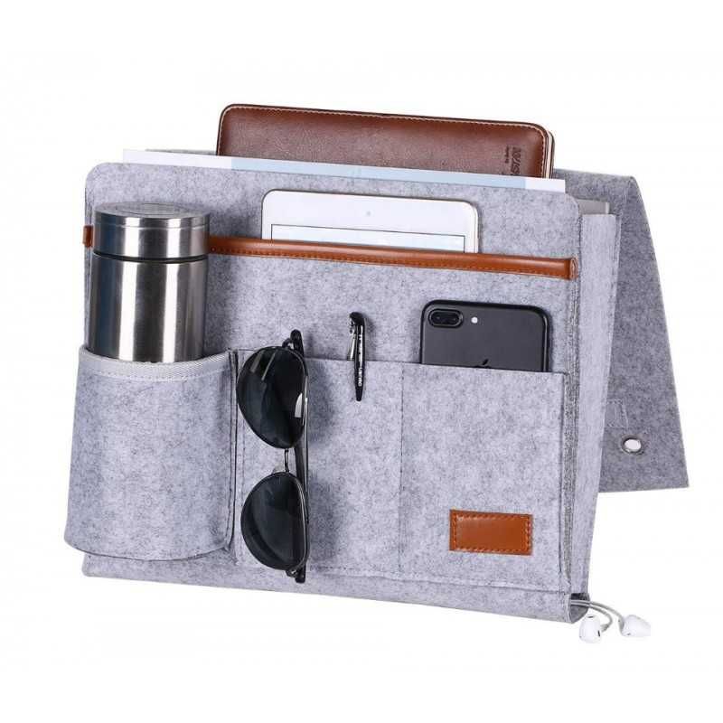 Organizer do auta domu z filcu szarość ORM03SZ-FILC