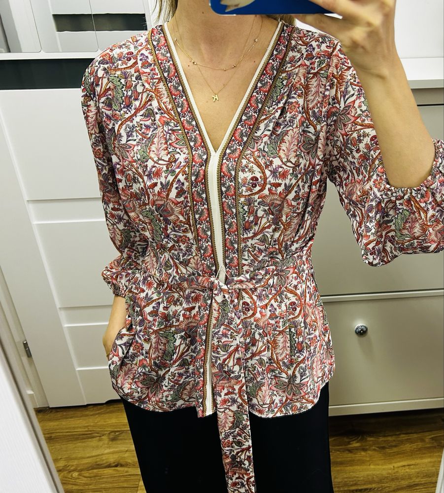 Bluzka elegancka z motywem kwiatowym Max Studio M TK Maxx