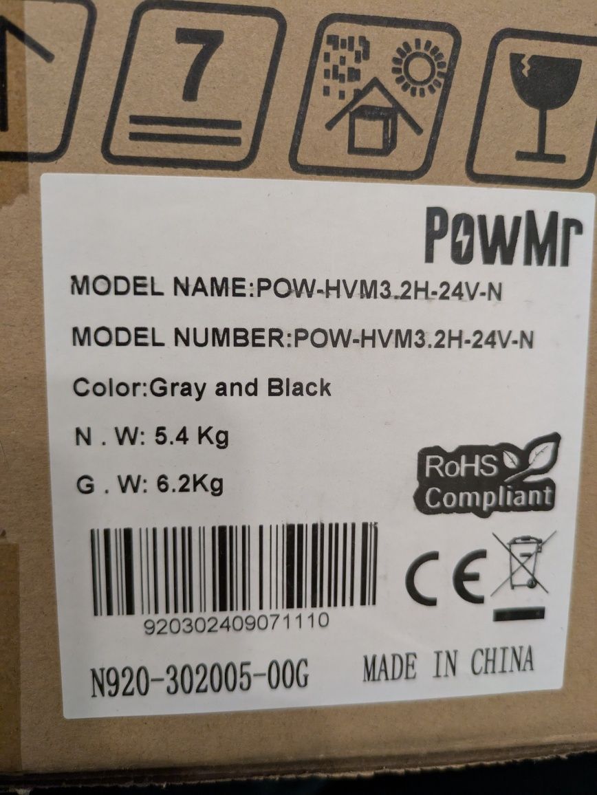 Falownik Hybrydowy POWMR POW-HVM3.2H-24V-N 120-450V Inwerter Hybrydowy