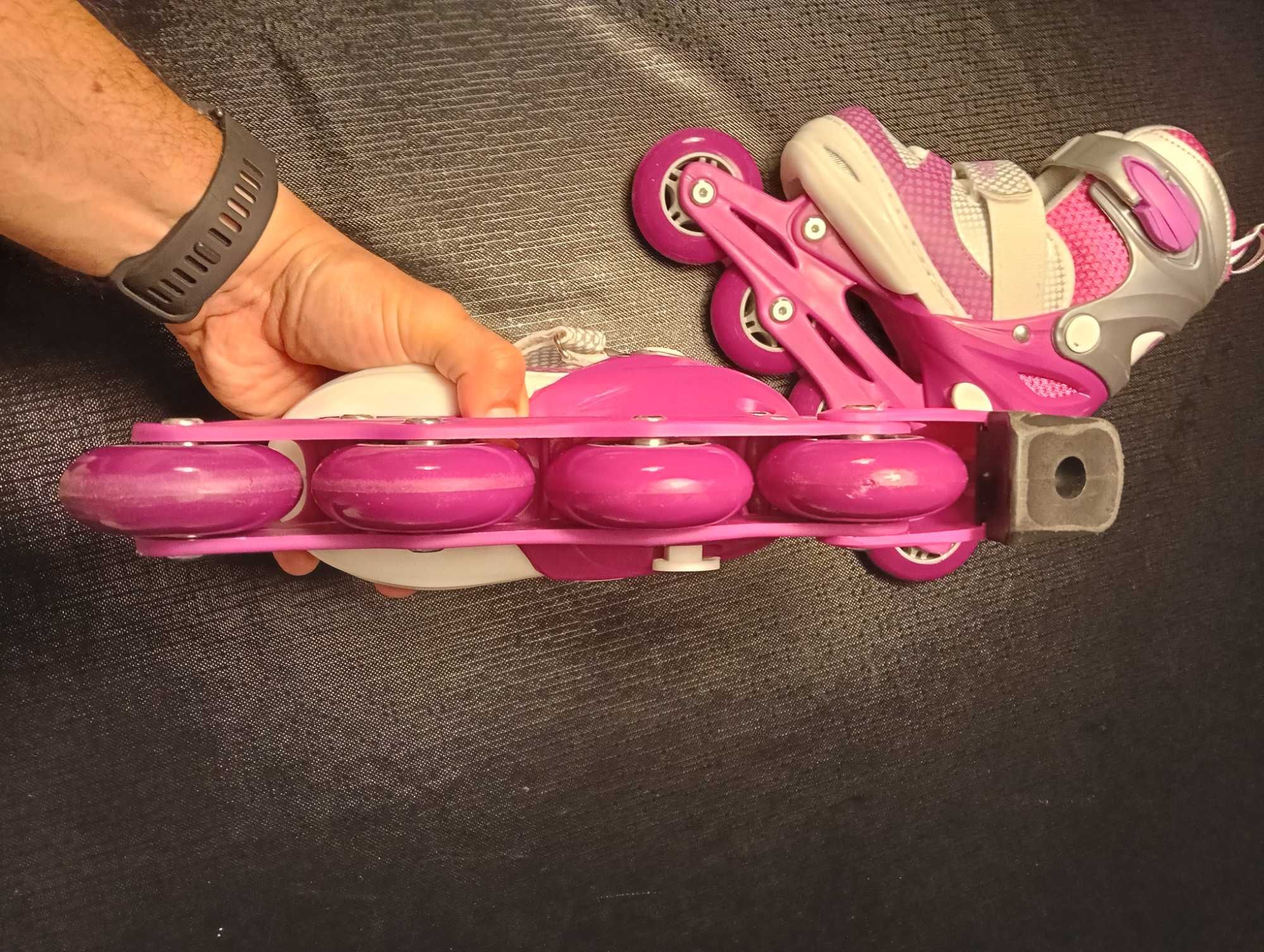 Patins em linha como novos