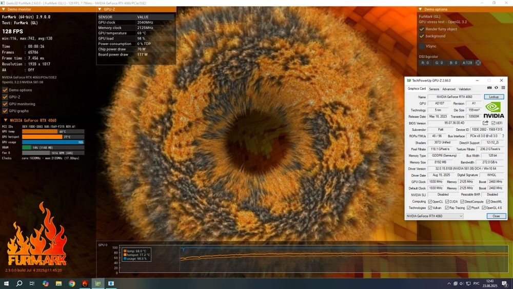 Продам rtx 4060 ше нагарантії з розетки