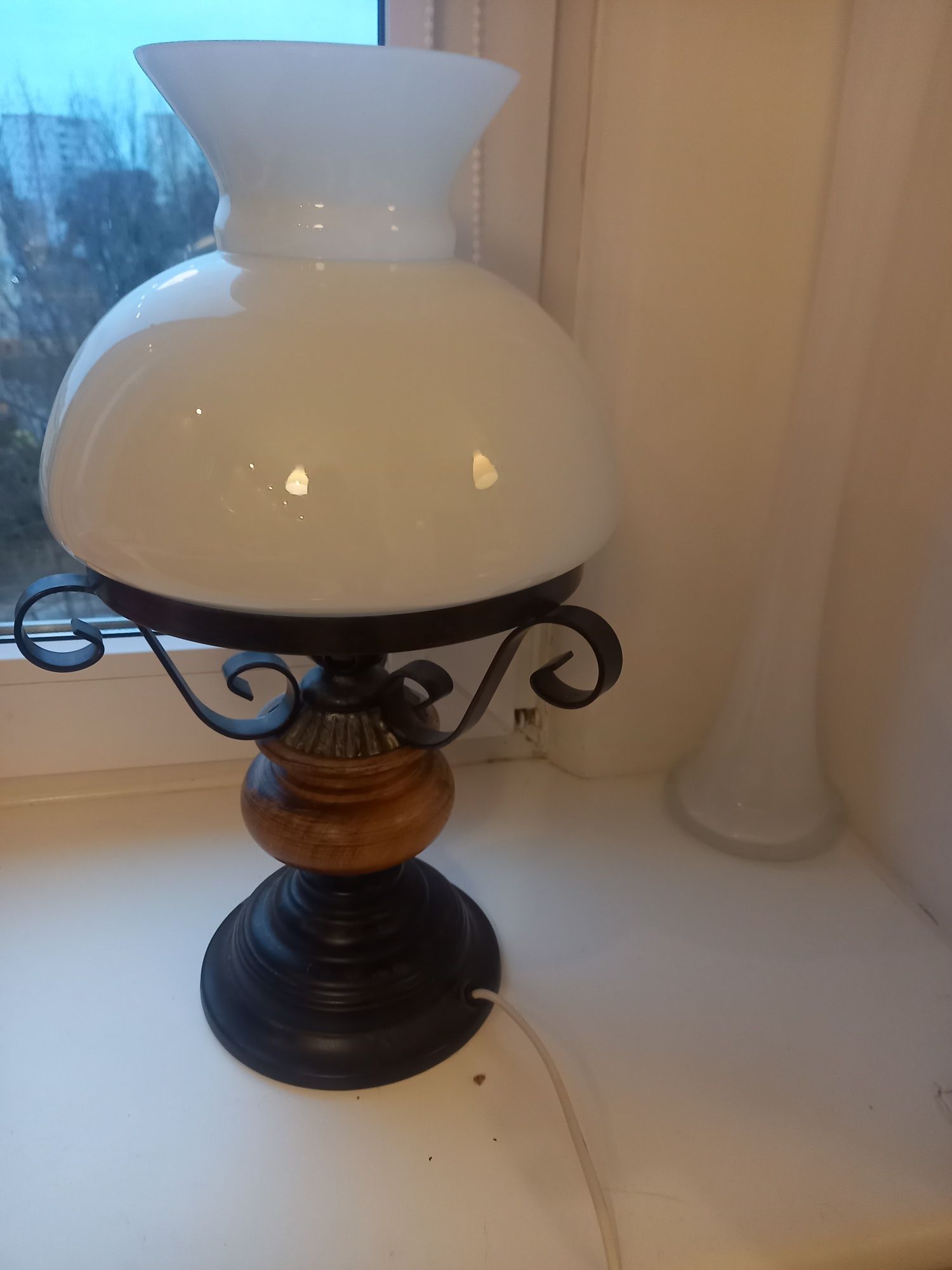 Przepiękna stara lampa vintage prl