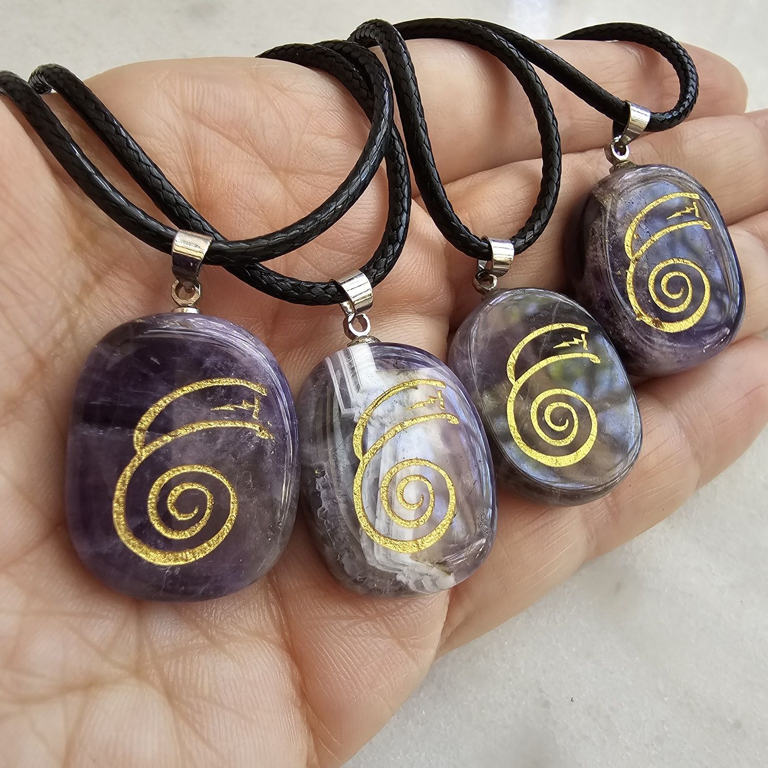 Colar Reiki "Dai Ko Myo" Tibetano de Ametista