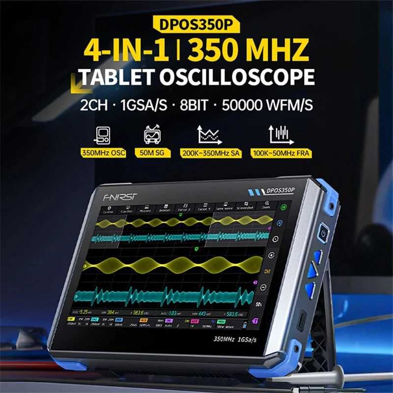 FNIRSI DPOS350P 4-w-1 350MHz 1GSPS Tabletowy Oscyloskop