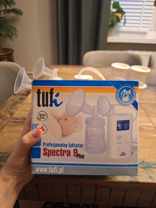 Laktator TUFI SPECTRA 9 Plus na dwie piersi + pojemniki na mleko