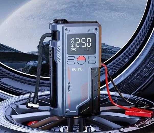 Пуско-зарядний пристрій 3в1, стартер, бустер, компресор 55,5 Втг 1500А