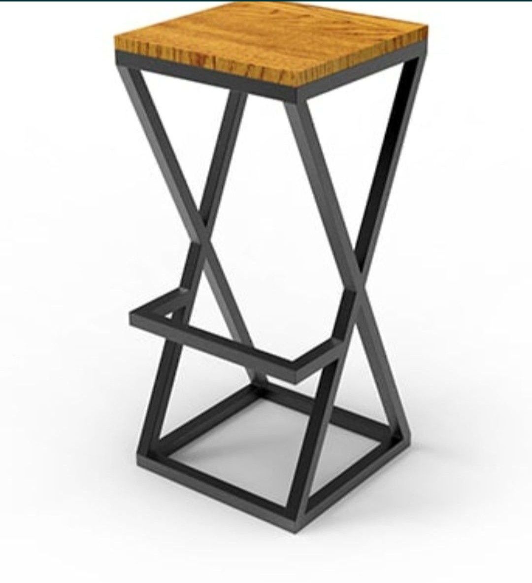 Барний стілець у стилі Лофт: Loft виконаний зі сталі та дерева.