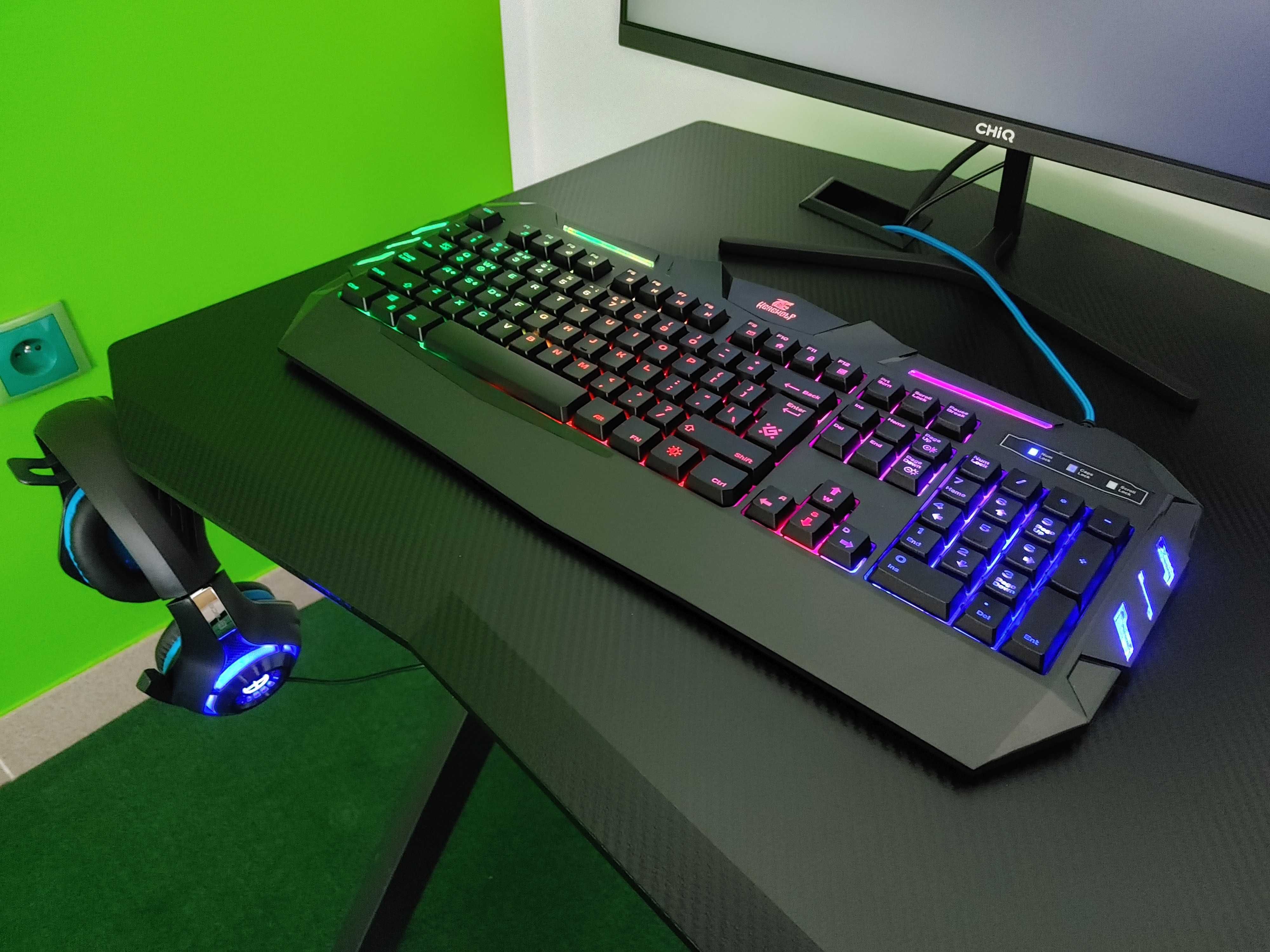 Pełny gamingowy zestaw komputerowy Cyberpunk 2077 z monitorem