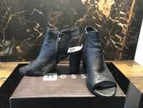 Buty peep toe firma Nessi skóra
