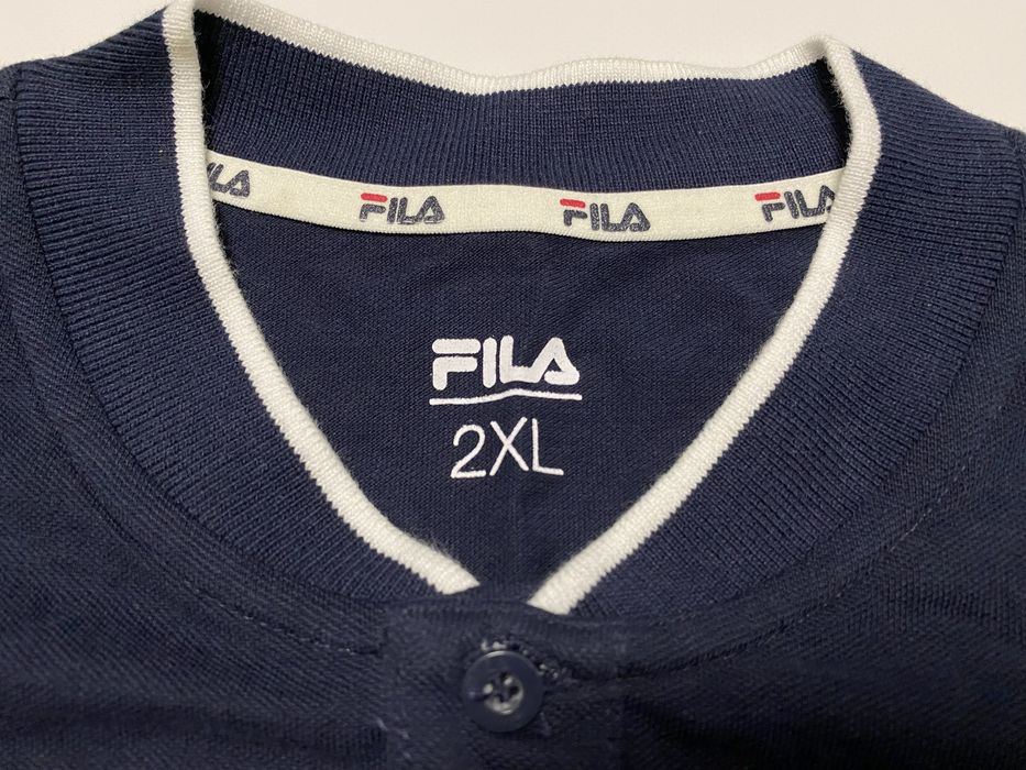 Новая футболка поло Fila Heritage Men Stripes синяя Размер XL XXL 2XL