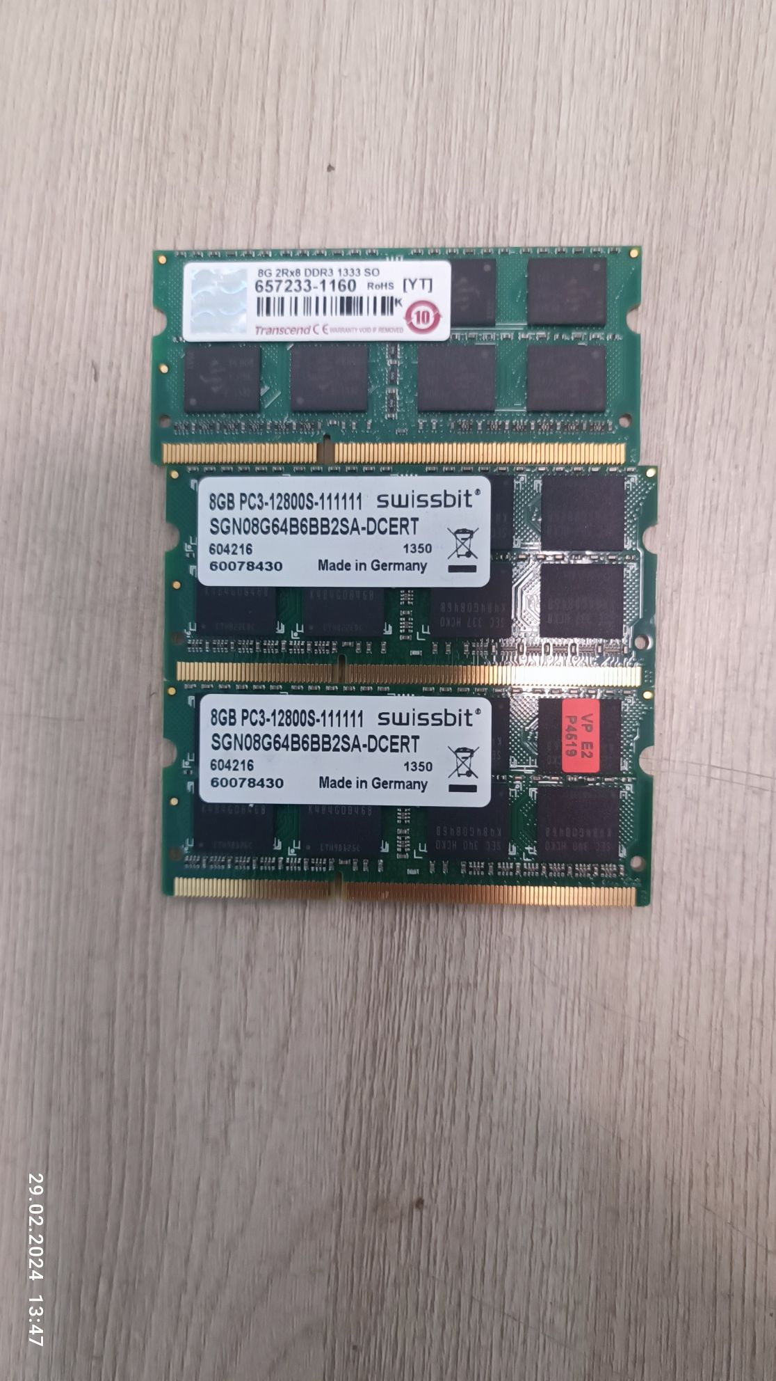 Оперативная память для ноутбука SODIMM DDR3 8Gb