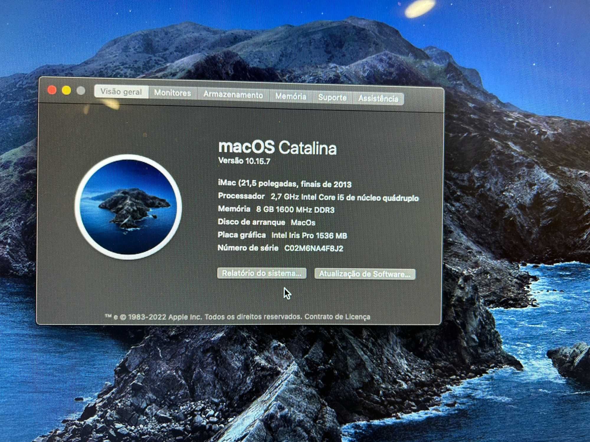 iMac 21,5" (Finais de 2013) – SSD 1 TB – Excelente Estado