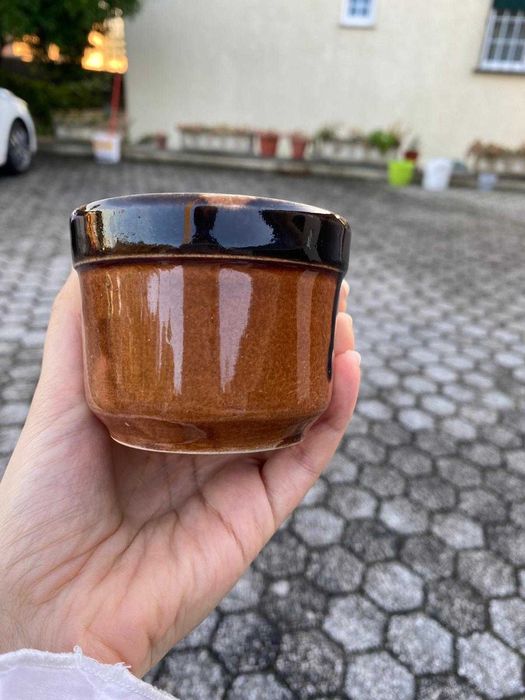Conjunto de taças de barro