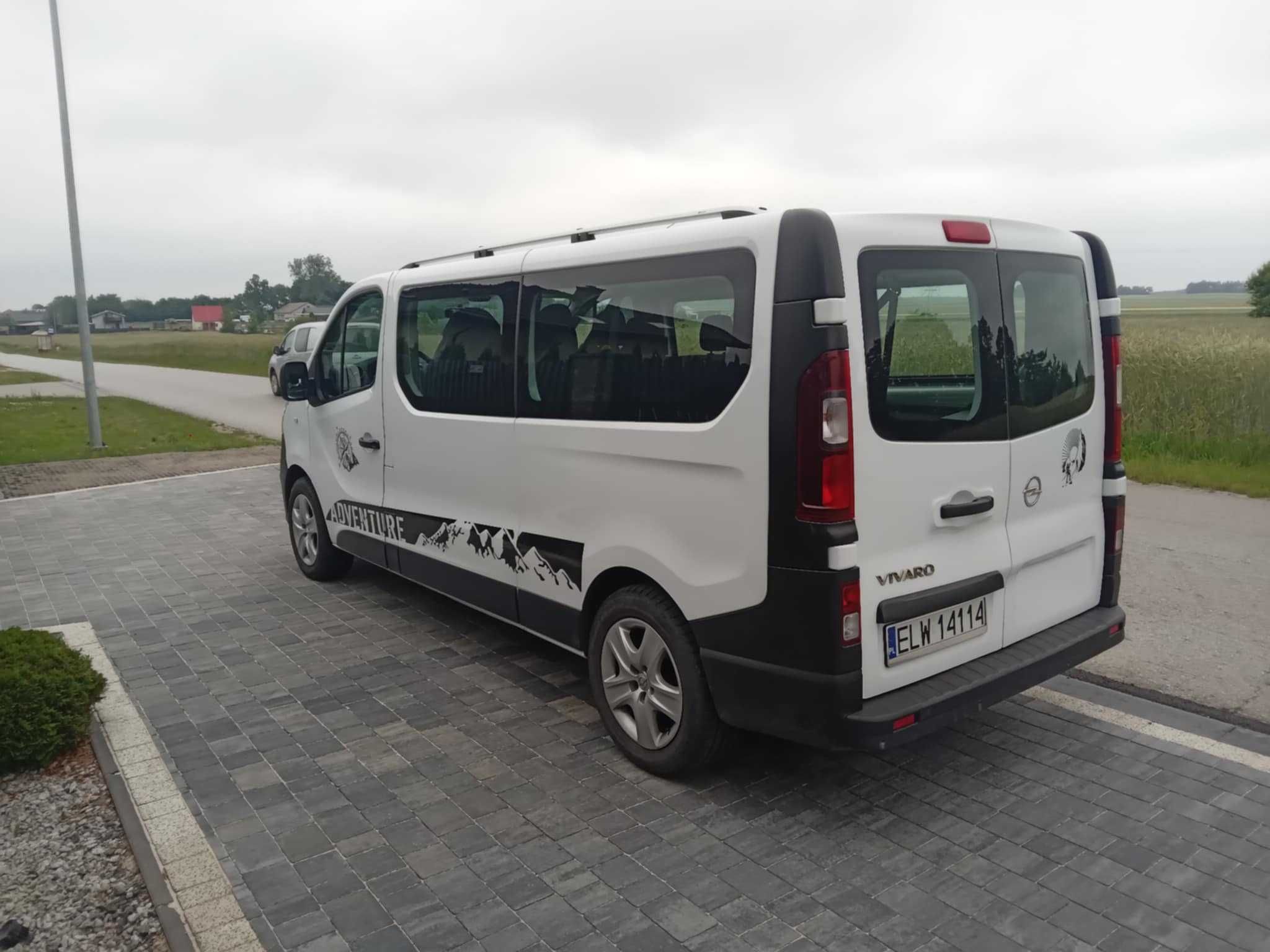 opel vivaro long 9 osobowy klimatyzacja dwu strefowa