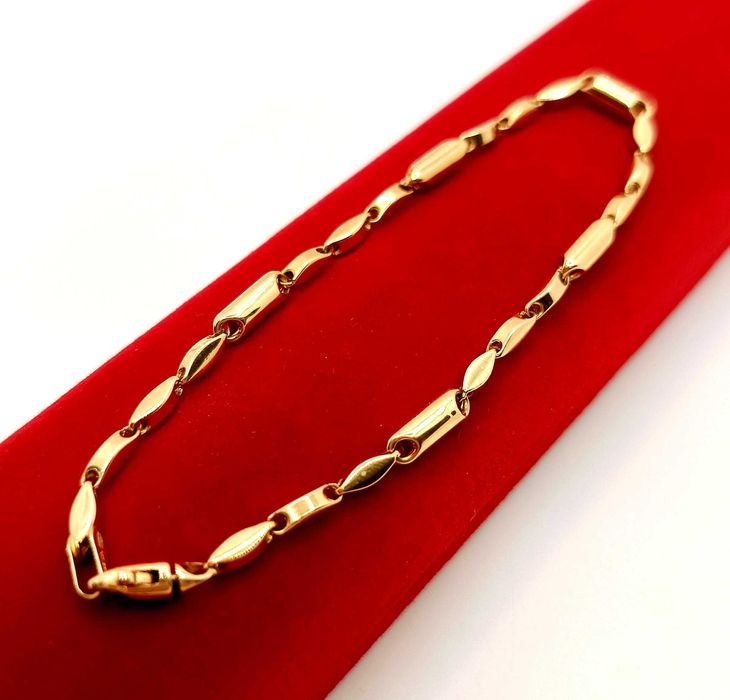 Złota bransoletka ogniwkowa Pr.585 W:2,94gr Dł:20cm Nowa