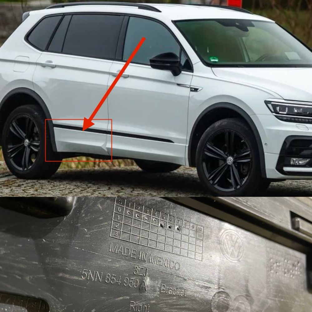 Дверь задняя правая VW Tiguan Allspace R line 2 накладка молдинг двери