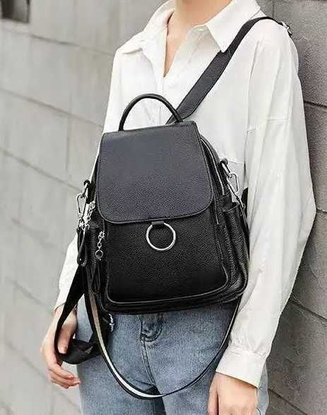 Женская кожаная сумка рюкзак натуральна шкіра шкіряна сумка для дівчат