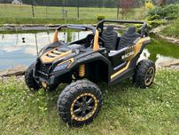 Ogromny Buggy Auto na akumulator dla 2 dzieci 4X200W 24V 14Ah Złoty