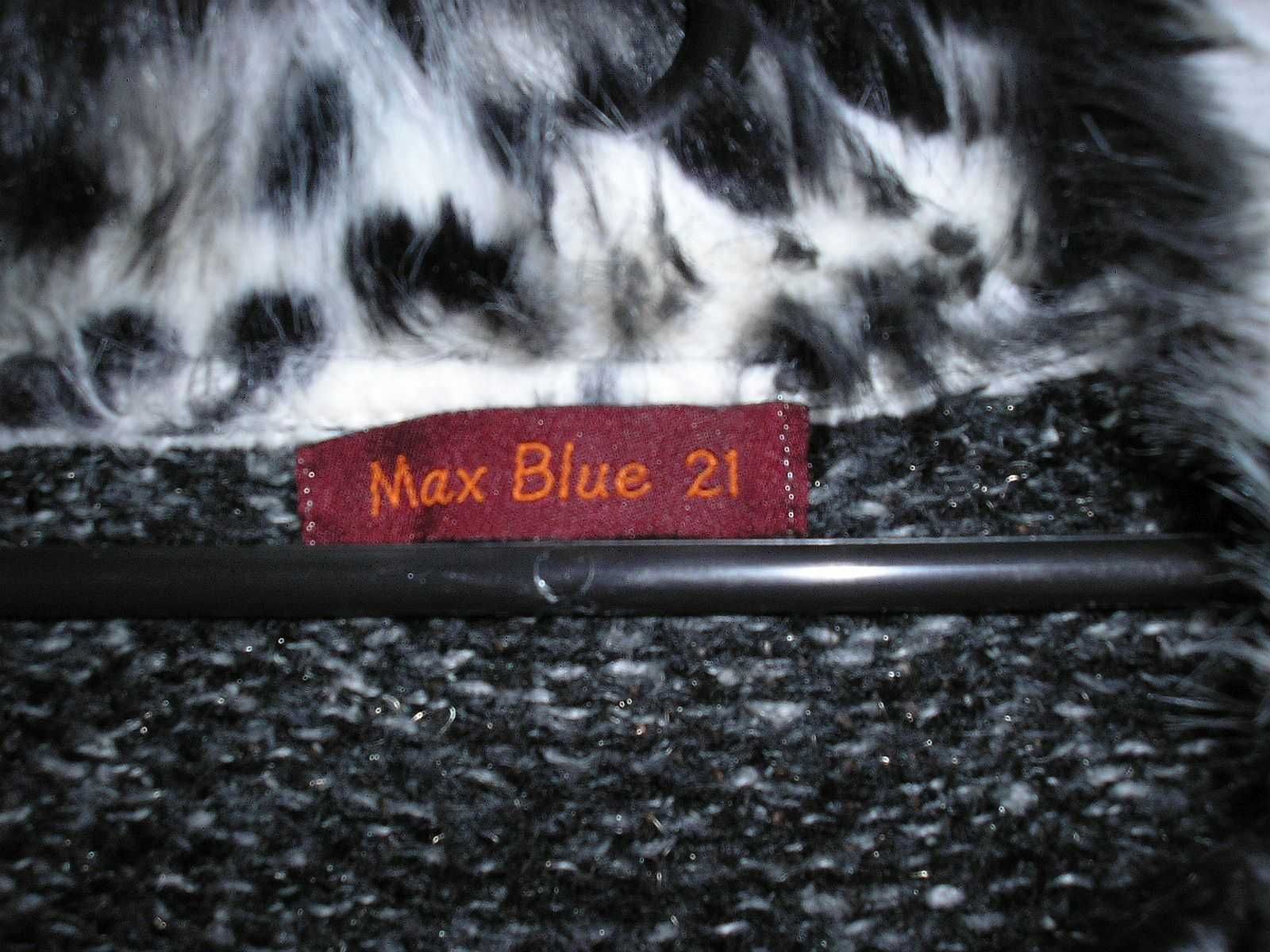 Sweterek z futerkiem Max Blue 21 r. 40/42  Wełna + Akryl