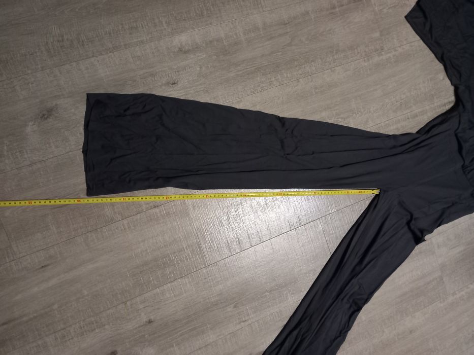 Nowe eleganckie spodnium M/L szare dzianina 150 cm długość