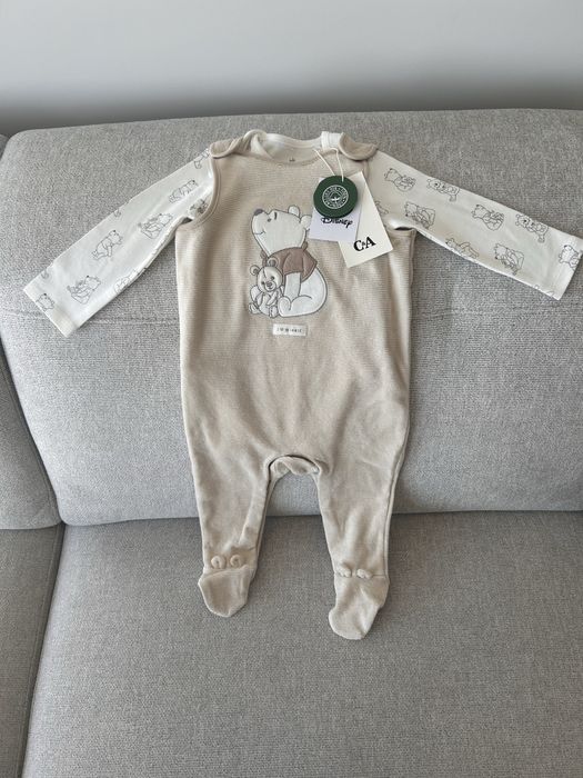 Komplet body i śpioszki 74 NOWE