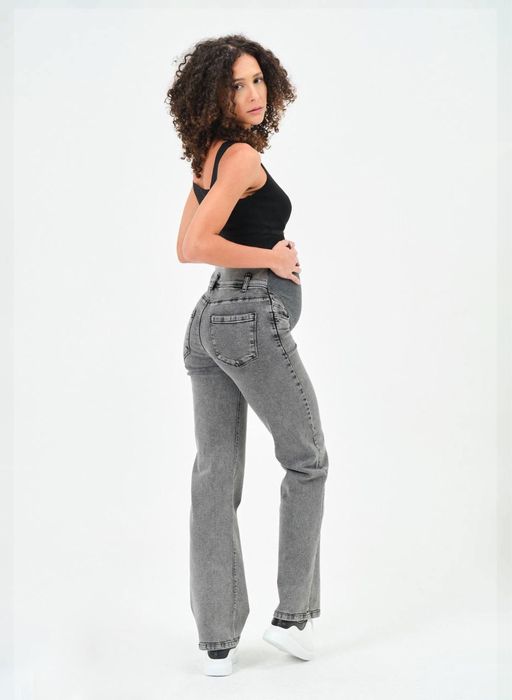 Джинси для вагітних Палаццо сірі