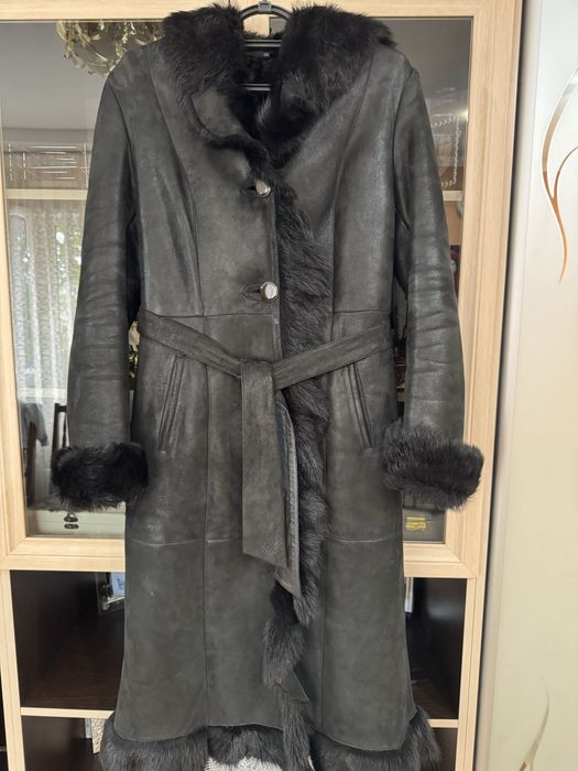 Женская кожаная дубленка(46-48)