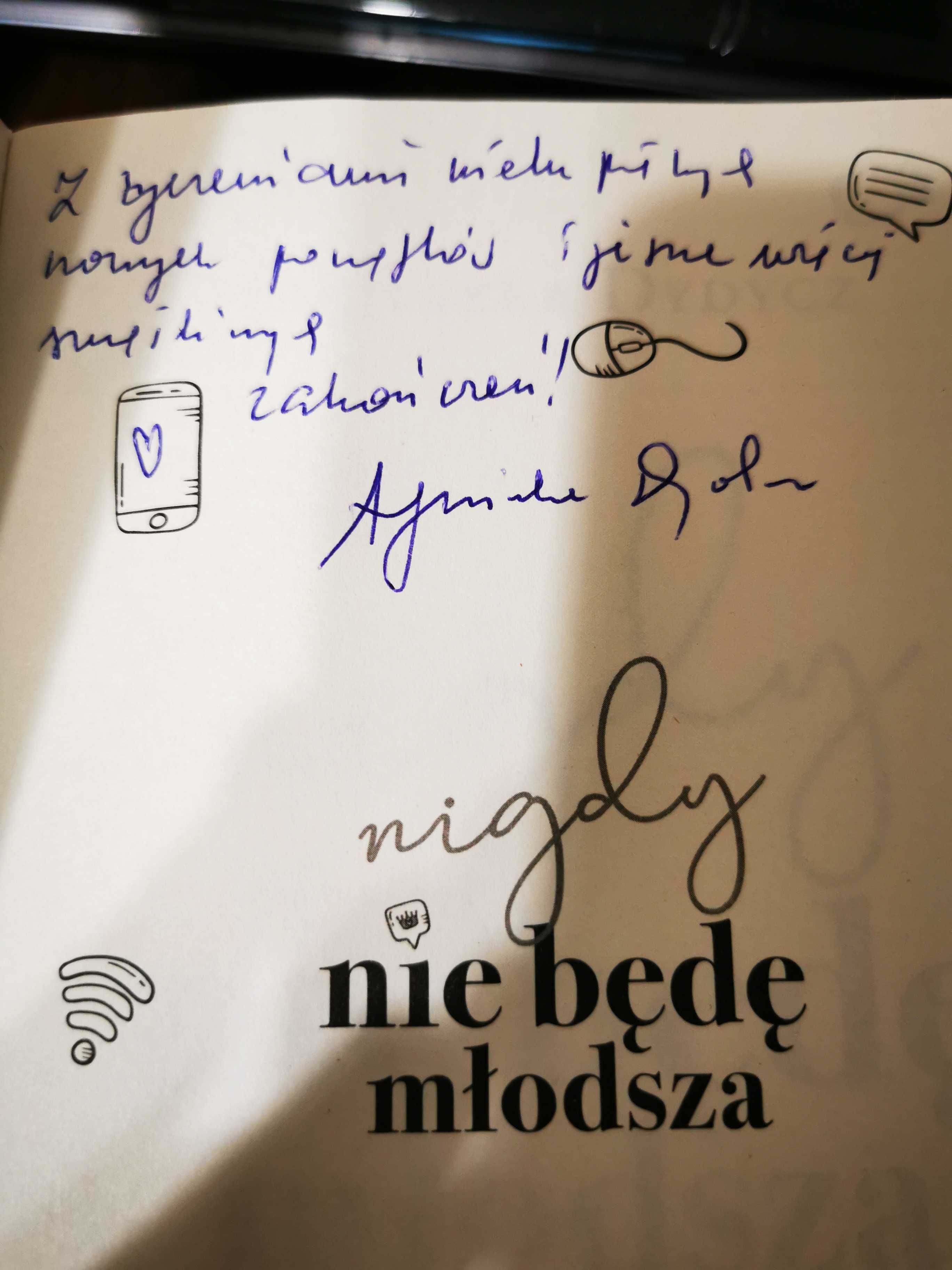 Agnieszka Dydycz seria nigdy nie będę młodsza  i nigdy nie będę wyższa