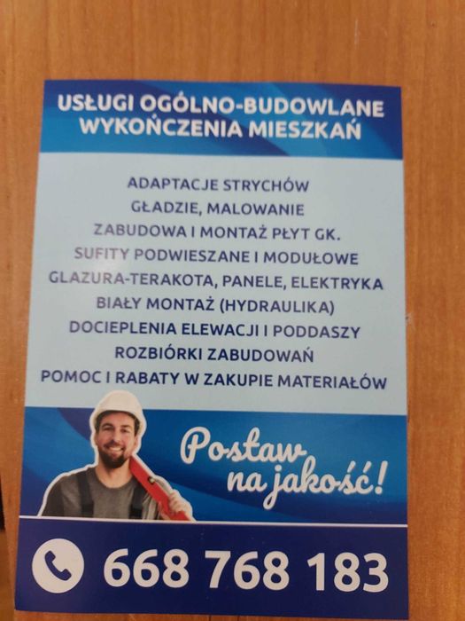 Usługi Remontowe Mieszkań - domów-lokali- strychów-poddaszy