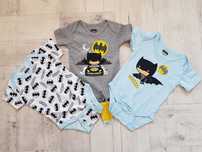 Nowe body chłopięce Batman, 3 sztuki, rozmiar 68