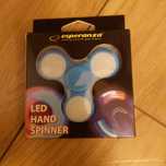LED Hand Spinner (niebieski) - Zabawka antystresowa