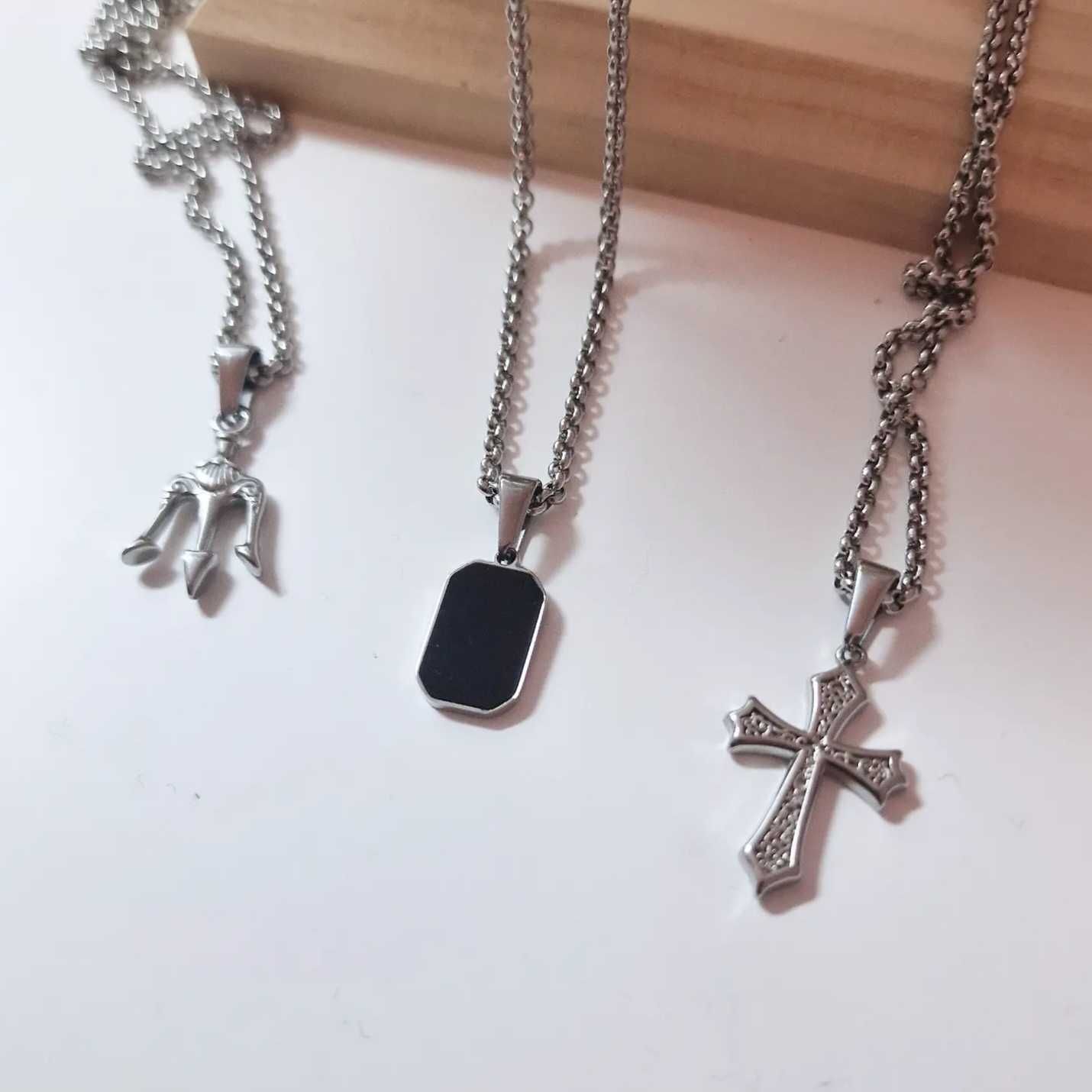 Pulseiras fios aneis masculinos homem aço inoxidável 316L