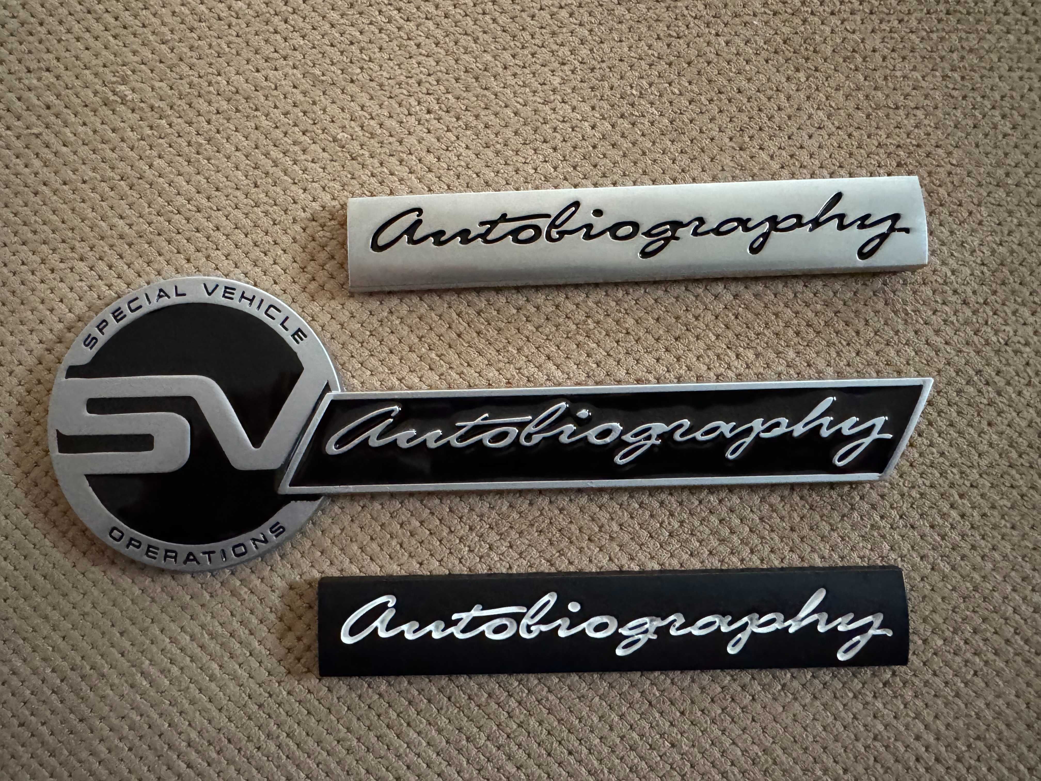 Range Rover Land Rover эмблема шильда AUTOBIOGRAPHY STARTECH