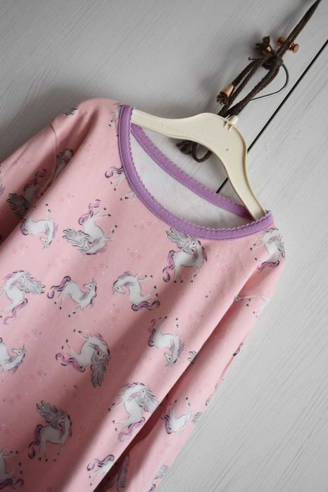 Dwuczęściowa piżama 152 158 bawełniana komplet bluza spodnie ciepła