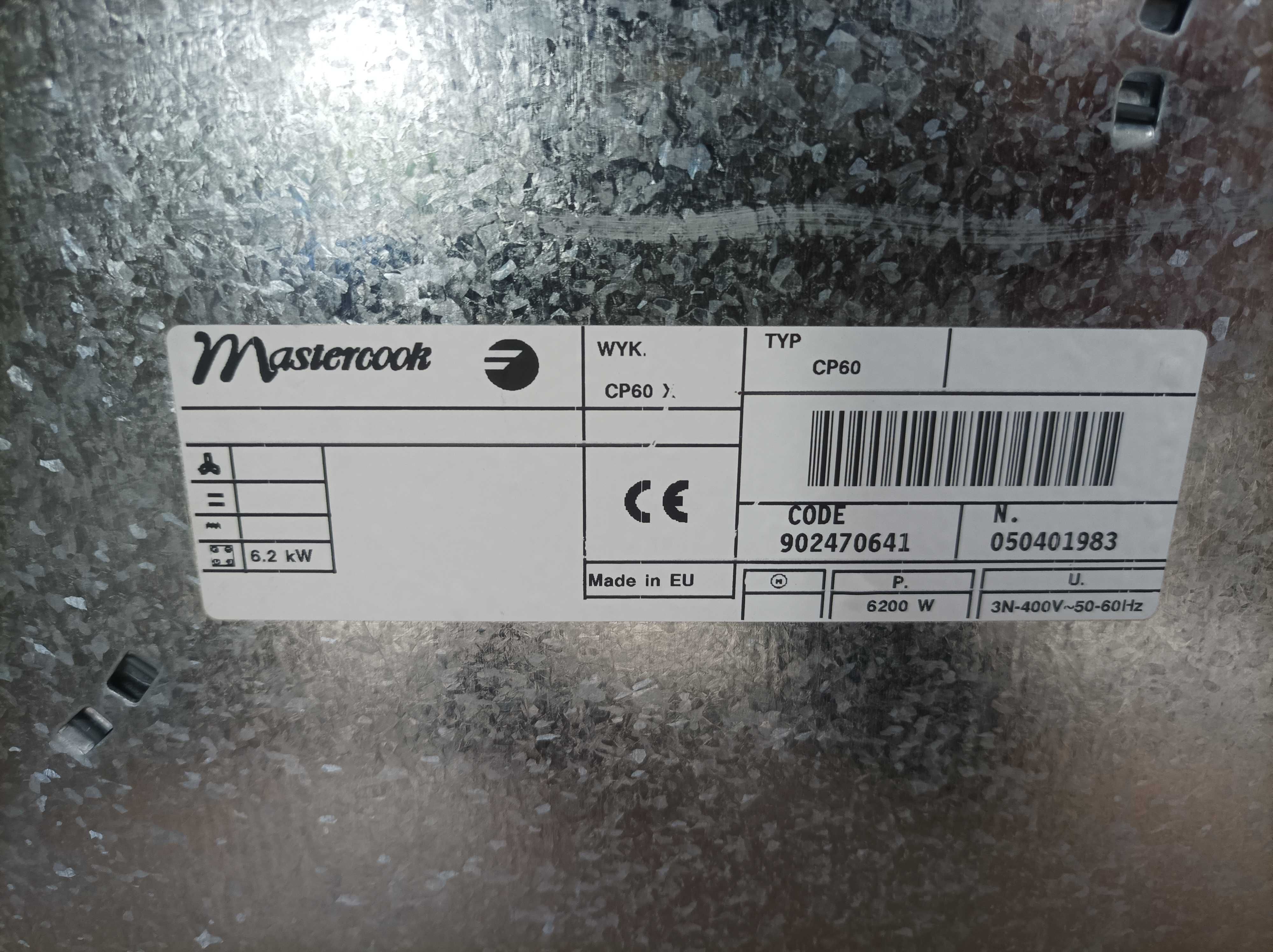 Płyty ceramiczna Mastercook - typ: CP 60