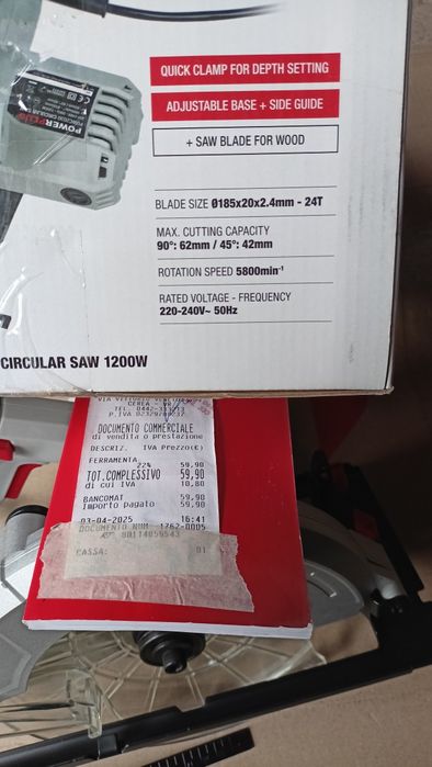 Пила циркулярная. Паркетка. Новая.PowerPlus.Бельгия.