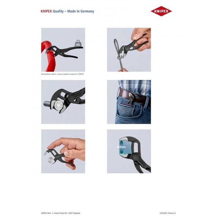 KNIPEX szczypce do rur COBRA 100mm Szybka Wysyłka SKLEP