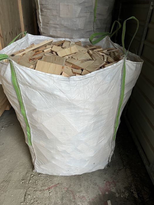 Drewno suche pakowane w workach